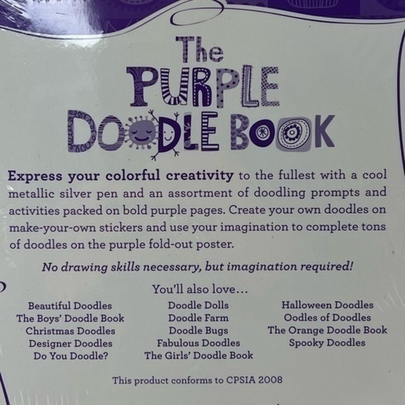 RP Kids Purple Doodle Book - Picture 3 of 5